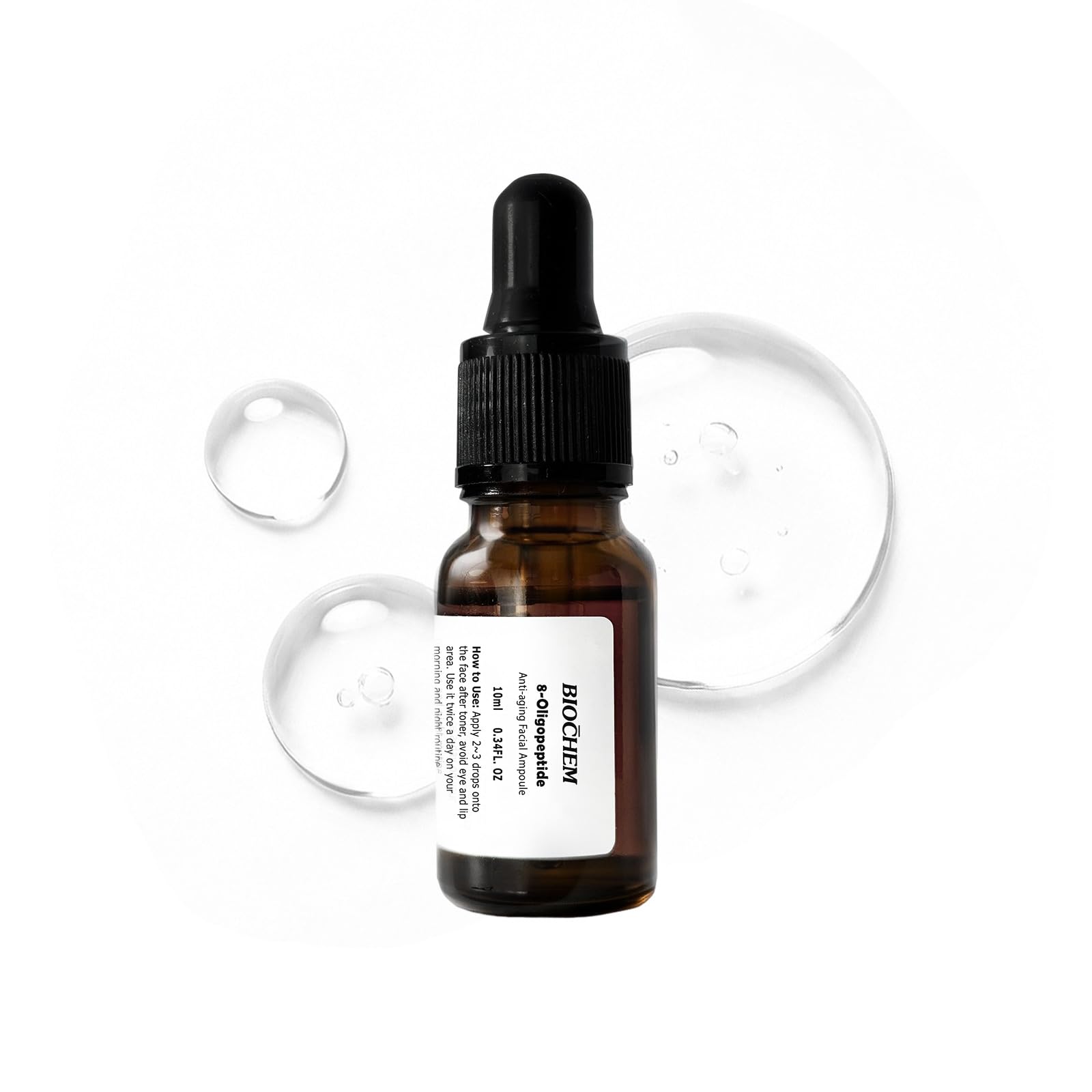 BIOCHEM 8-Oligopeptide Anti-Aging Face Ampoule–10ml /0.33fl For Mature Skin Anti-Aging(Mini)