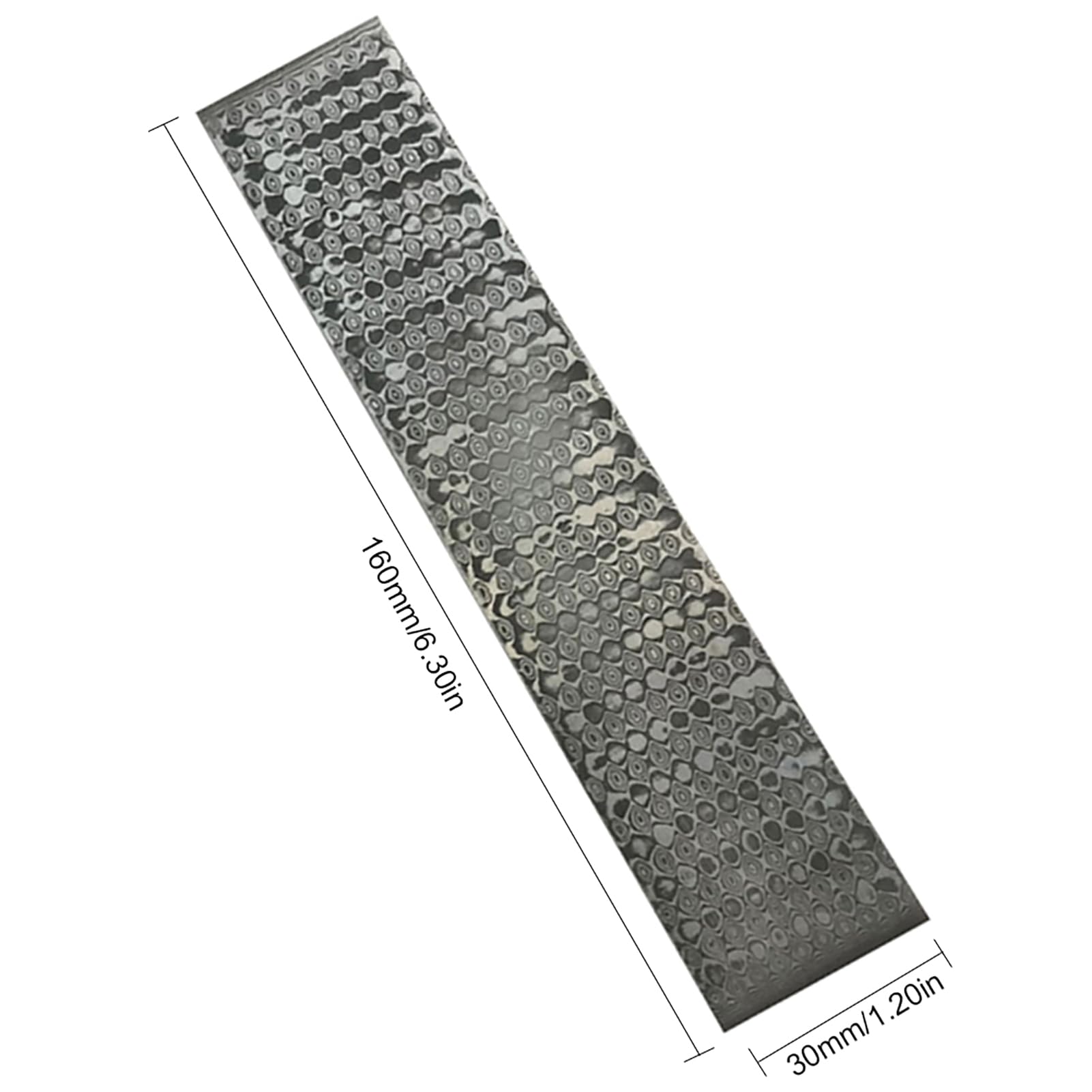 Barre de forgeage à motifs de qualité supérieure, billette d'acier de Damas, matériau de fabrication de couteaux de bricolage haute densité pour forgerons et artisans, moti