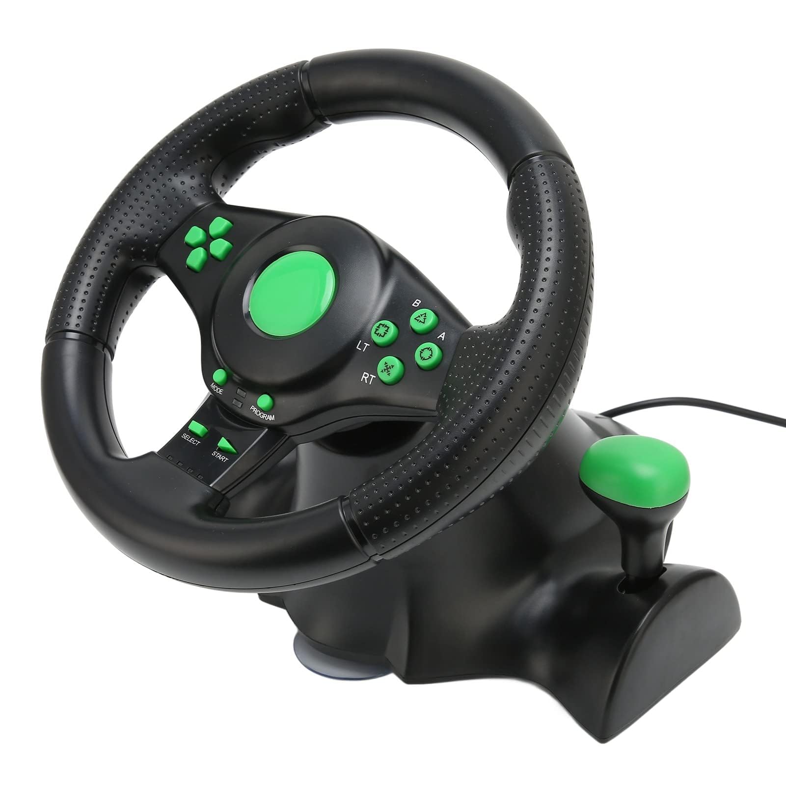 Dpofirs Volante da Gioco per PC Volante da Corsa per Volante da Corsa Ad Alta Simulazione di Gioco con Pedale per Guida Simulata