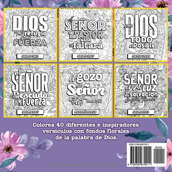 Miniatura 2 de Versículos de la BIBLIA para colorear Un libro Cristiano para adolescentes y adultos (Spanish Edition)