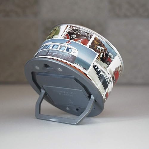 Miniatura 6 de BRISA VW Collection - Reloj de mesa Volkswagen, reloj magnético, MyClock también personalizable, regalo con foto en diseño de autocaravana T1