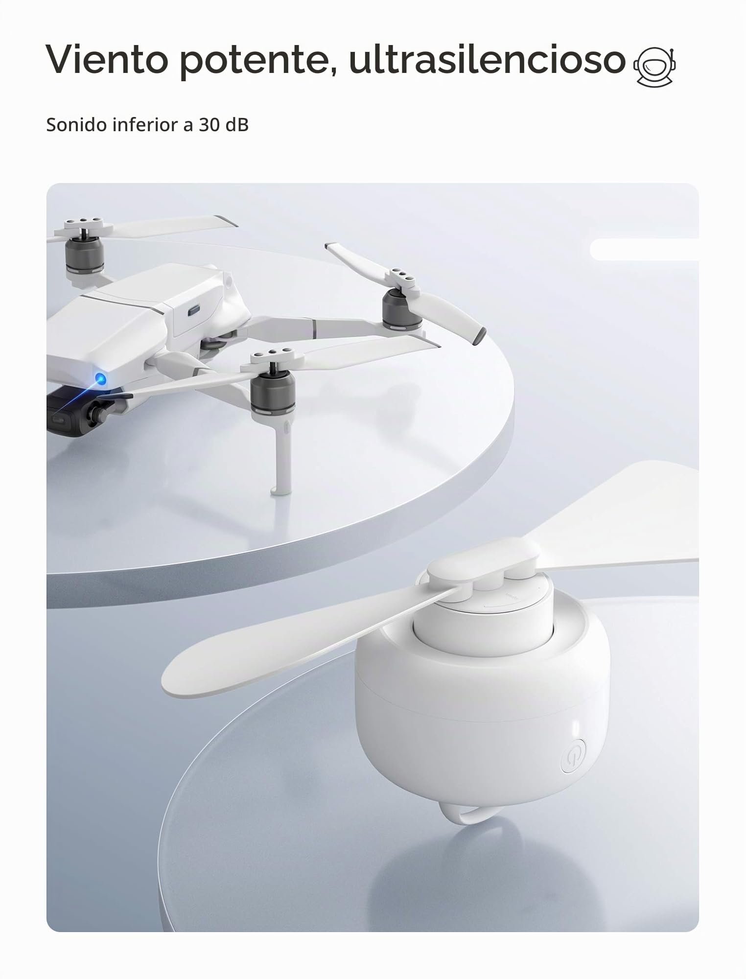 JISULIFE 8000mAh Ventilador de camping con pilas, USB recargable con control remoto, aspas de ventilador extraíbles, gancho para colgar, temporizador, 4 velocidades para exteriores-blanco