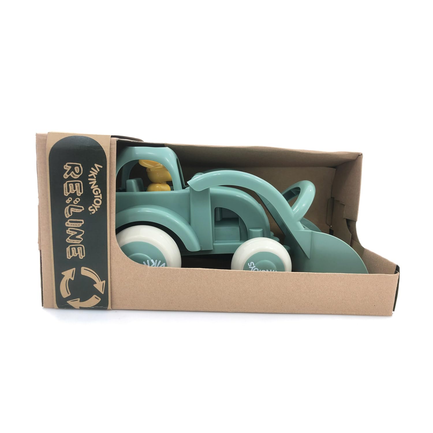 Viking Toys Cargadora De Ruedas Re:line – Excavadora De Arena Para Niños +12 Meses, Plástico Reciclado