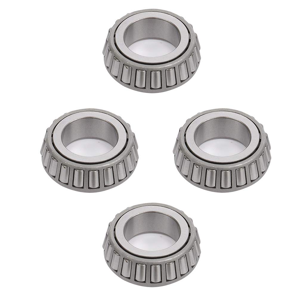 Trailer Bearing Kit 4-Pack - L44643 L44610 Bearings For 1" 2000-2200 Lb Axles With Seals