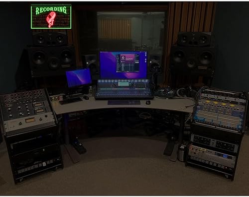 Miniatura 6 de 140006 - Letrero de neón con luz LED para estudio de radio (21.5 x 12 pulgadas, rojo)