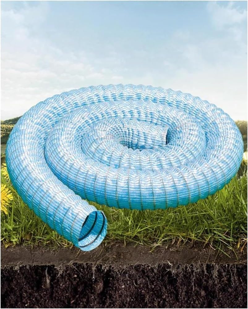 Vuiklcty 5Cm French Drain Pipe，For Yard/Lawn/Patio/Landscape(39.4Ft)