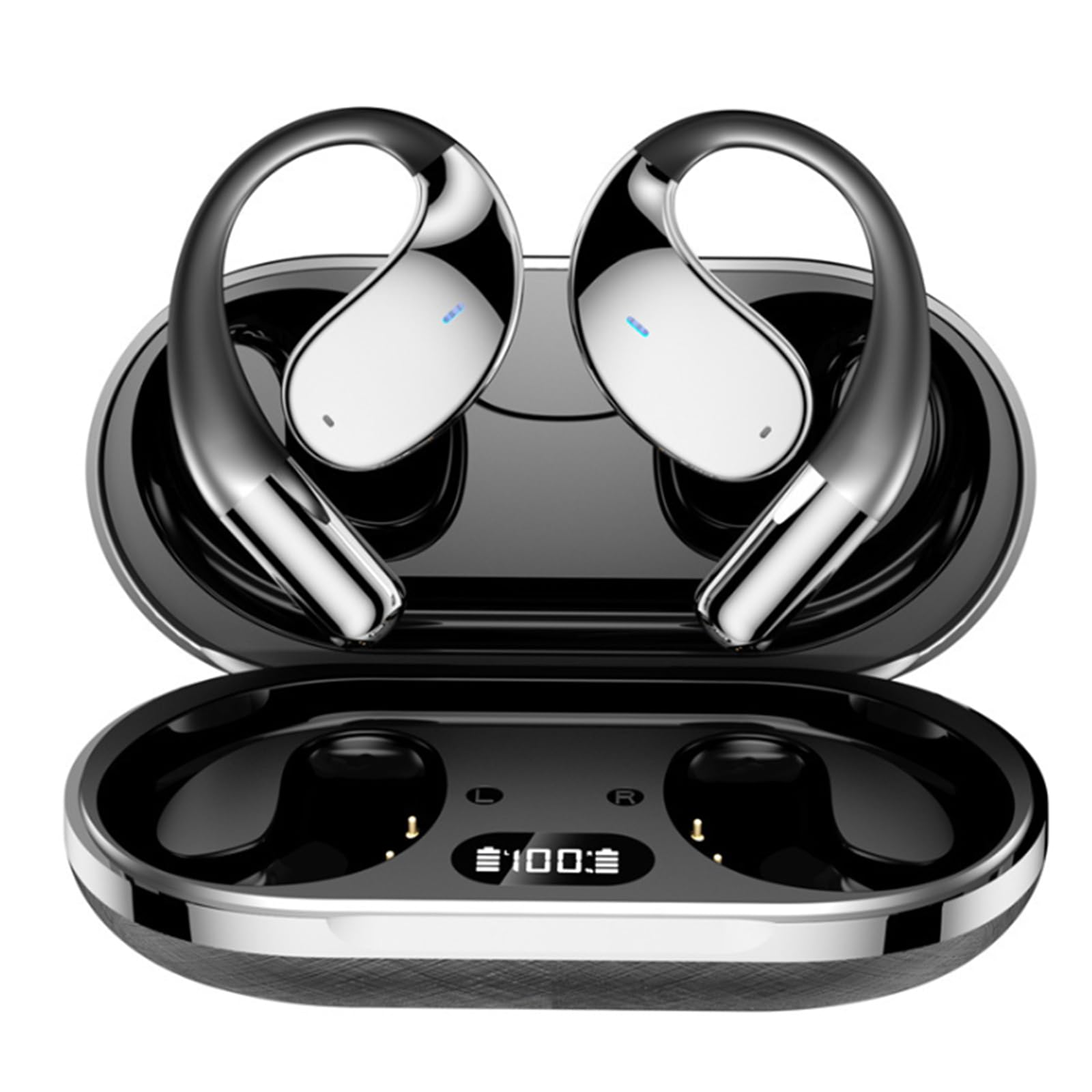 XUZIE AI Real-Time Language Translator Earbuds, 3-in-1 Interpreter Modes for 133 Languages via Bluetooth 5.4, 60H Playtime for Travel, Business & Learning Black