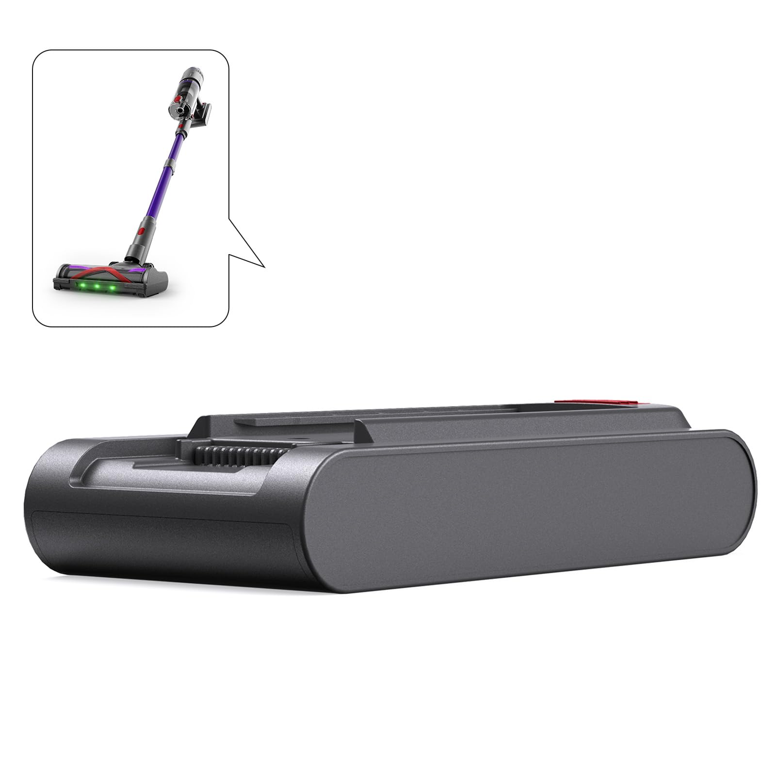 batteria sostitutiva 8 * 3200mAh 92,16Wh per aspirapolvere a batteria NOVAX T80/NOVAX T80 Pro/NOVAX T80 Flex/FURGO Flex V16/FURGO Trim V16 (Non incluso)
