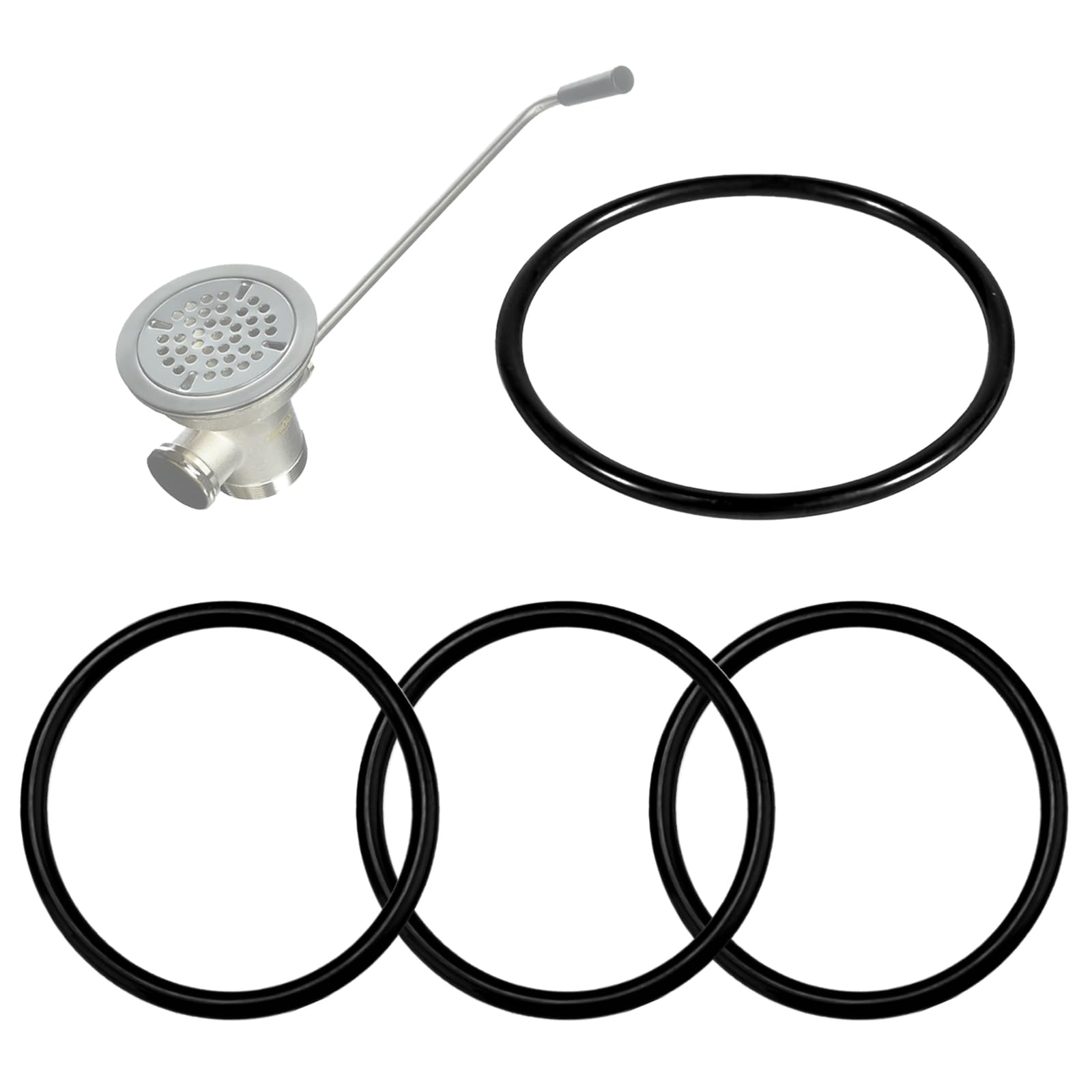 Plunger O-Ring Gasket - 4 Pack, Compatible With T&S Brass 010389-45, For 3-Tier Sink Drains