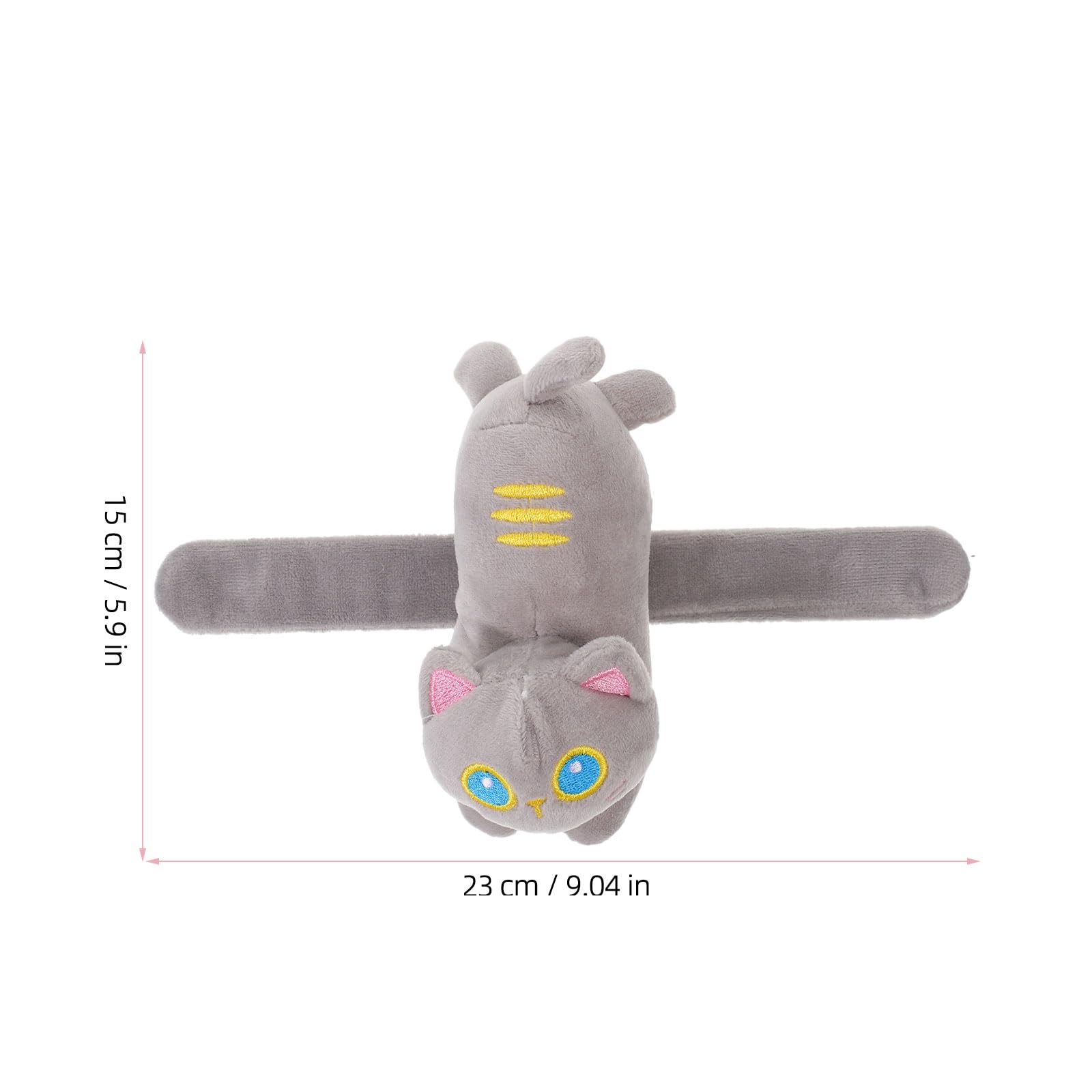 Abaodam Stuffed Animal Cat Slap Bracelets Plush Animal Slap Bracelets Snap Wrist Band Wrist Slapband Toy for Kids Party Favor
