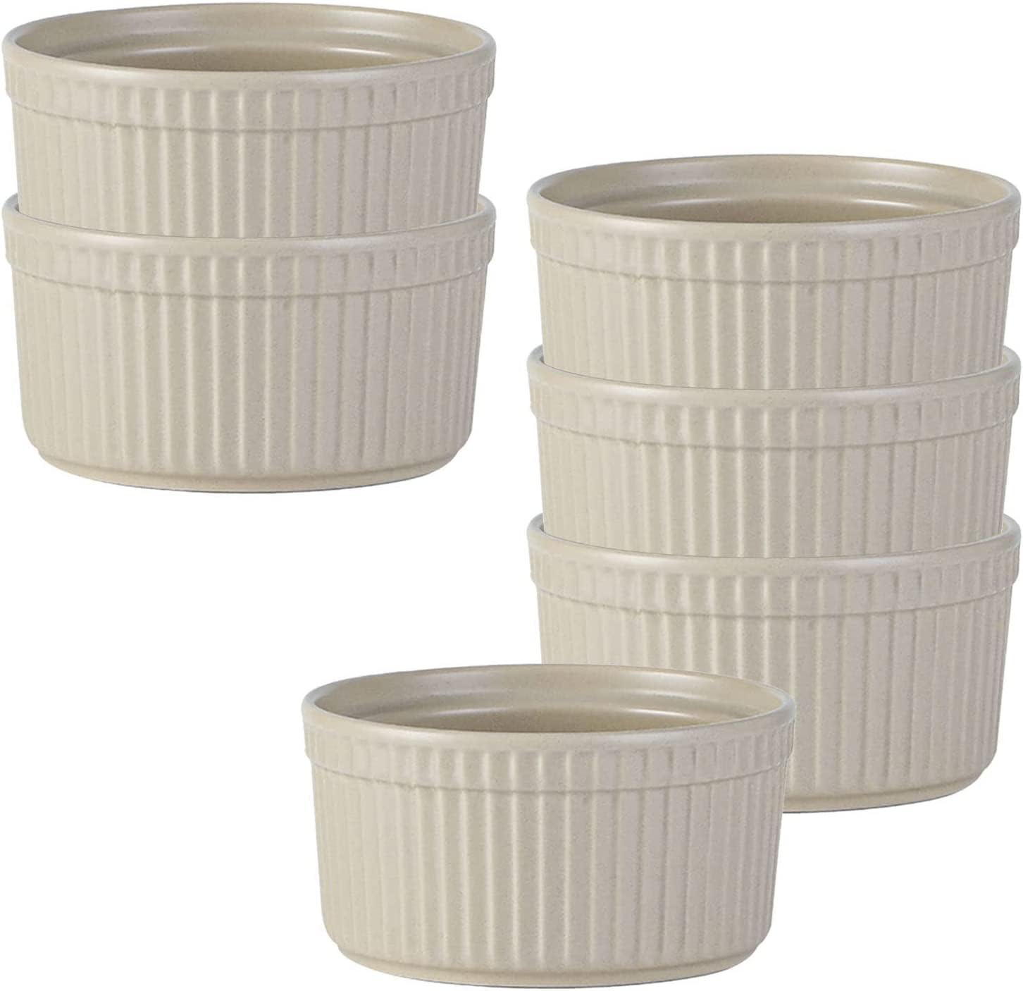 Bol à soupe, bol à riz, bol à déjeuner, ensemble de ramequins, 120 ml, ramequins à crème brûlée, plats à soufflé allant au four, ramequins à soufflé, ramequins for friteuse à air-rose-lot de 2 ( Color
