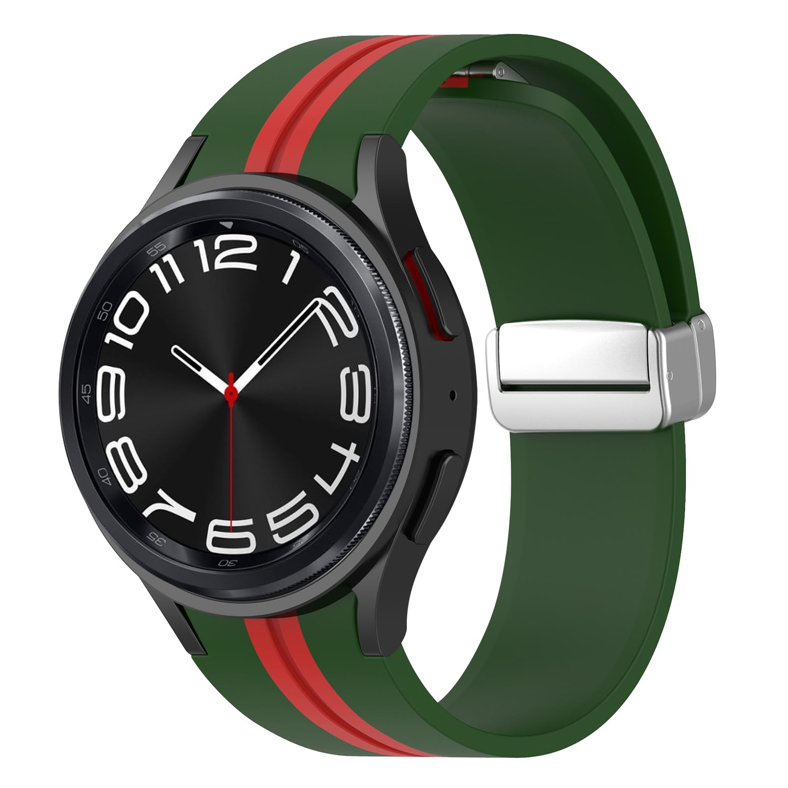 GenericBands Compatible with Samsung Galaxy Watch 6 Band 40mm 44mm, Galaxy Watch 6 Classic Bands 43mm 47mm, NO Gap Soft Silicone Sport Replacement Strap for Galaxy Watch 6 Band Women Men