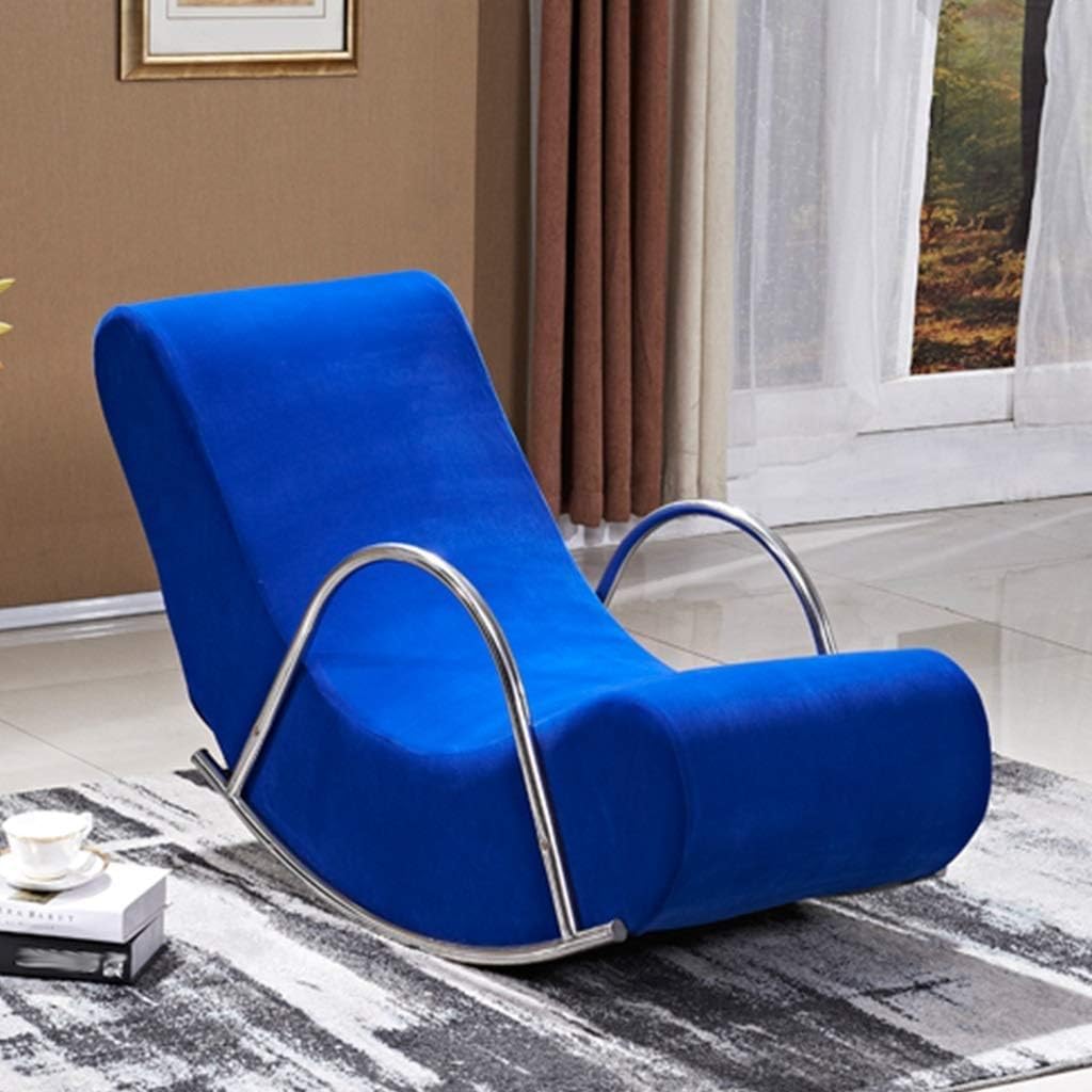 Rocking Chair Smooth Rocking Motion Stainless Steel Bracket Armchair Single Leisure Terrace Recliner