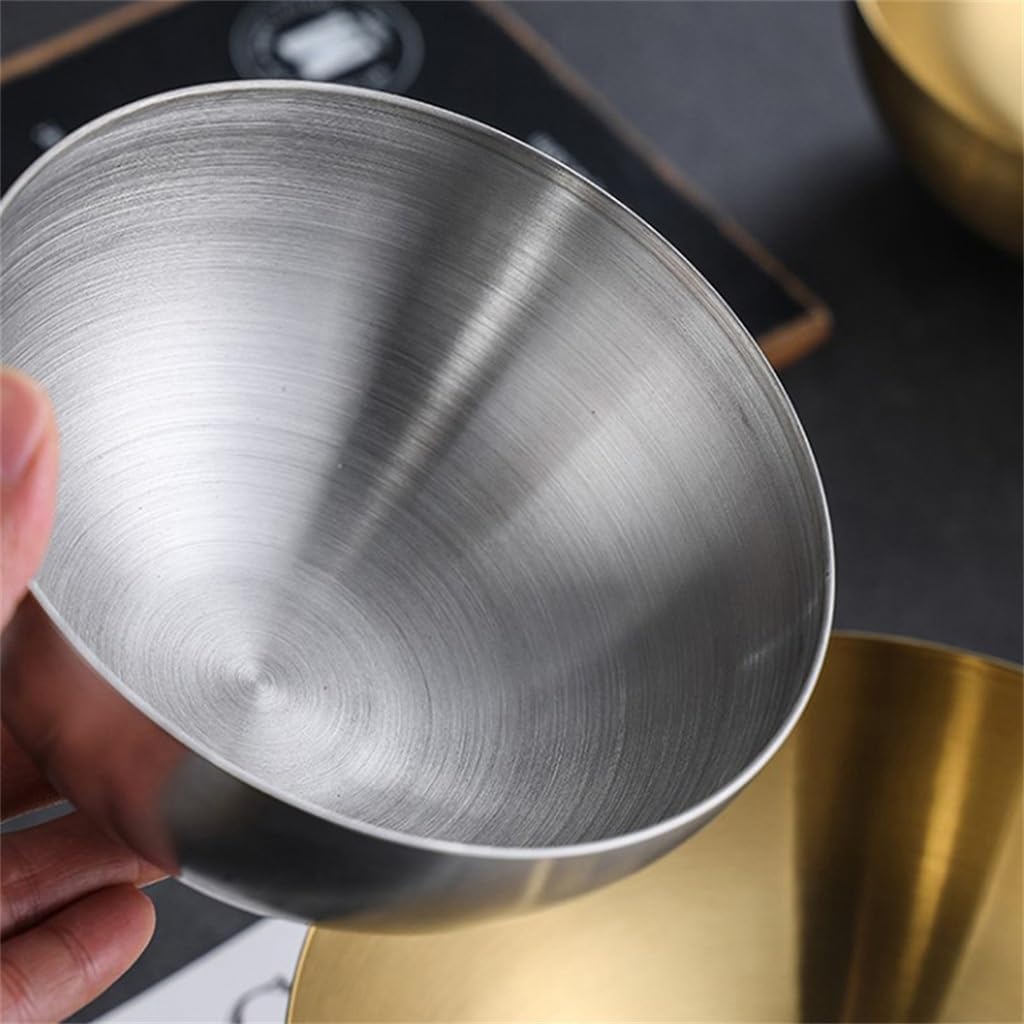 Stainless Steel Bowls Salad Soup Mixing Ramen Rice Kitchen Container Cereal Storage Bowl(D)