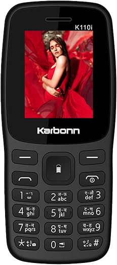 KARBONN K110i Black Dual SimIDigit Read outIVibrationIWireless FM RecordingIMemory Card SlotIMP3 PlayerI1000mAh 3 Day Batt...