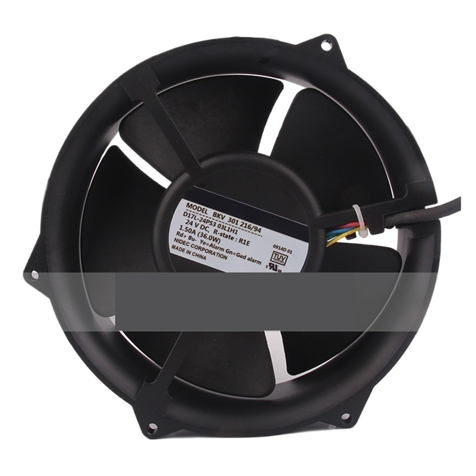 Ventilateur de refroidissement 172mm à fort débit d'air DC24V 1.50A