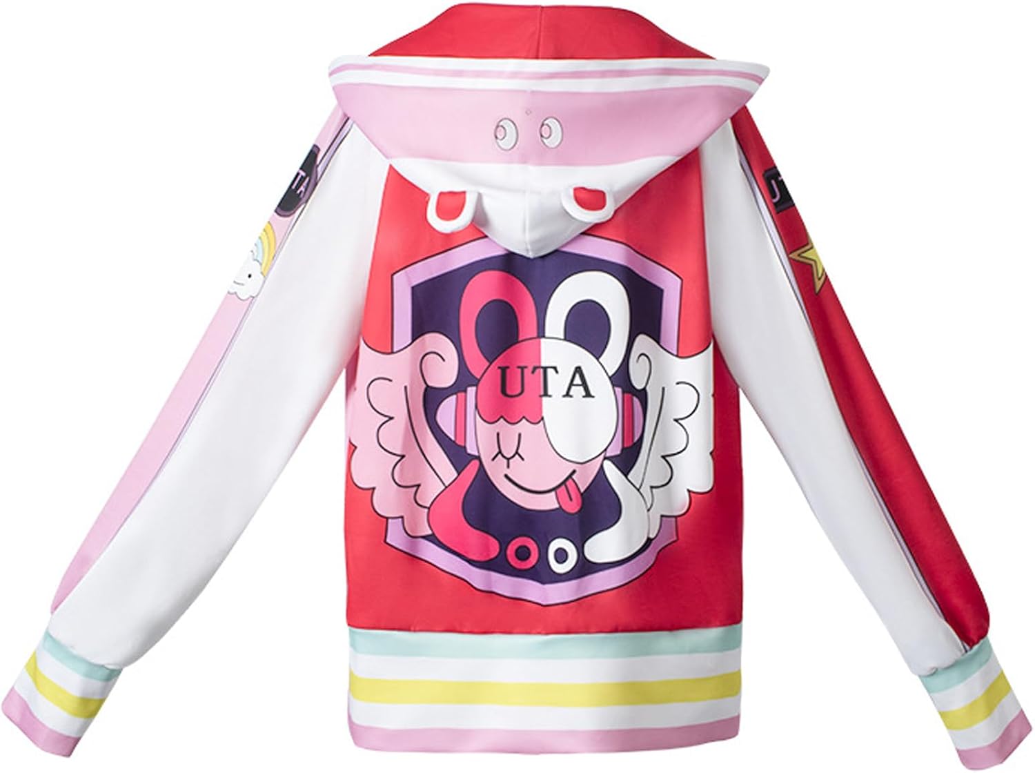 Uta Cosplay Costume, Film Red Uniform Suit Shanks Daughter Jacket Dress Full Set for Women