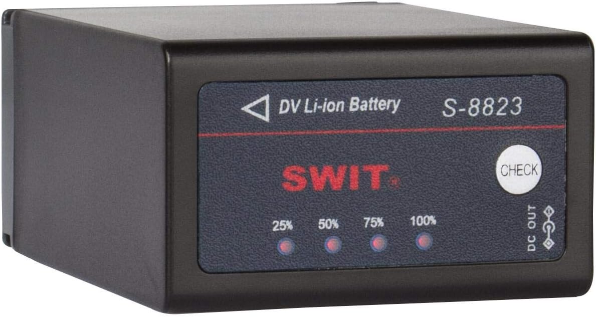 SWIT Electronics S-8823 18.7Wh 7.2V Replacement DV Lithium-Ion Battery with DC Output for JVC BN-VF823 and GY-HM100 Camera