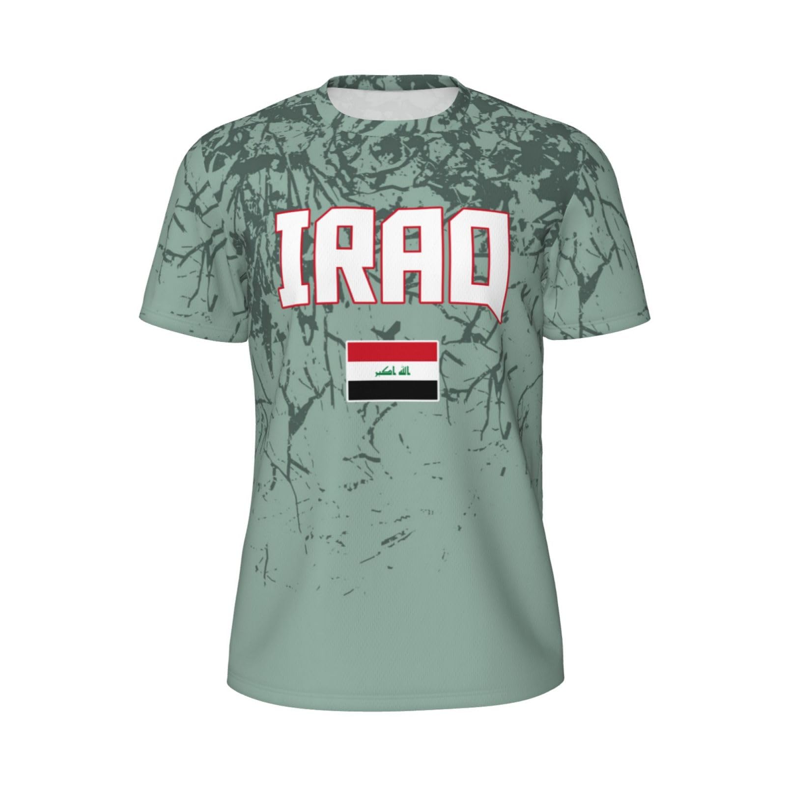 DABOYOZHZH Iraq Flag Cool Iraqans (52) Sports Jersey Mesh T-Shirt 3D Print for Running Cycling Soccer Tennis Fitness Climbing Shirts