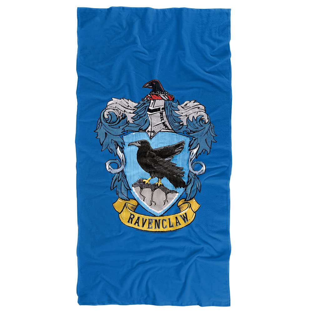 LOGOVISION Harry Potter Ravenclaw Rough Crest Officially Licensed Beach Towel 30