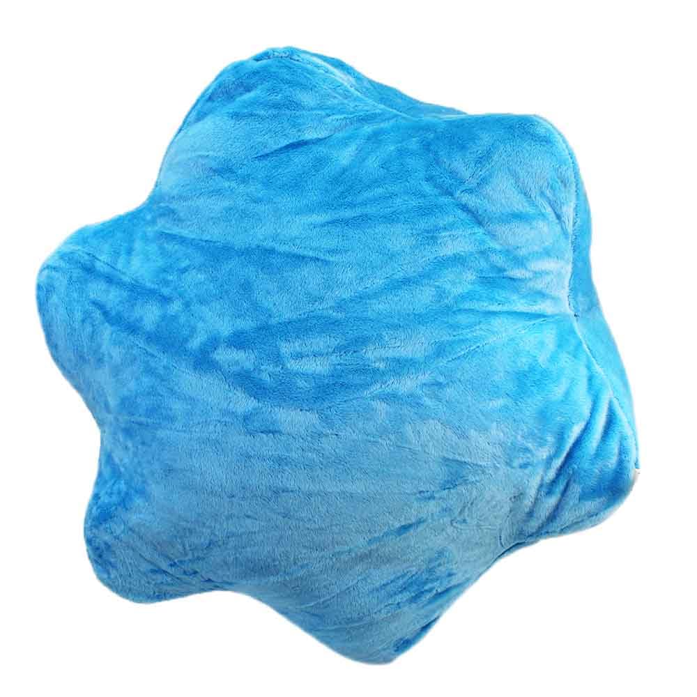 BEMIRO Pac-Man Geist Kuscheltier XXL, ca. 60 cm, Plüschtier mit gestickten Augen und Schlaufe, Original Lizenzartikel (Blau)