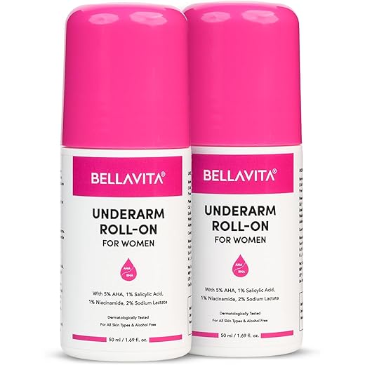 Bellavita White Roll-On Deodorant - Freshness Boost - 50ml x