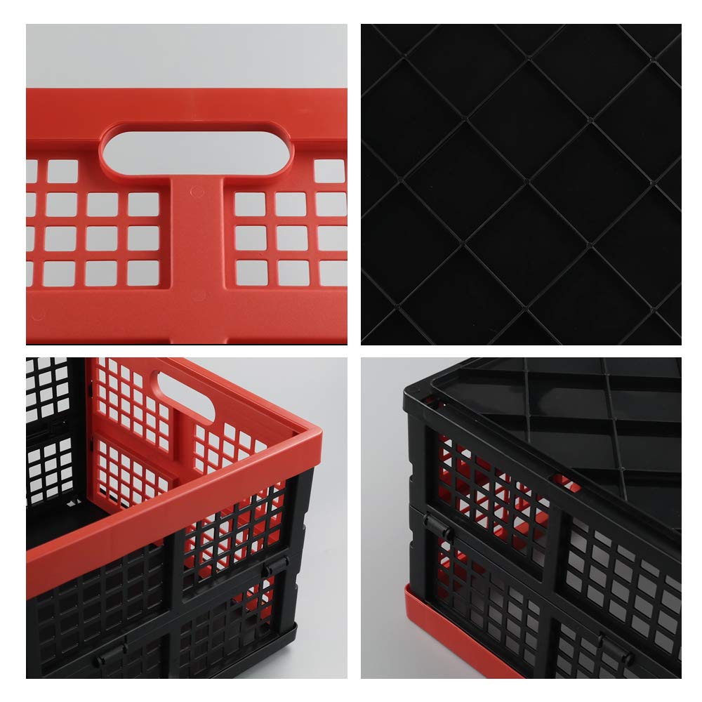 Hespapa Cassette Pieghevoli In Plastica, 35 L, 2 Confezioni