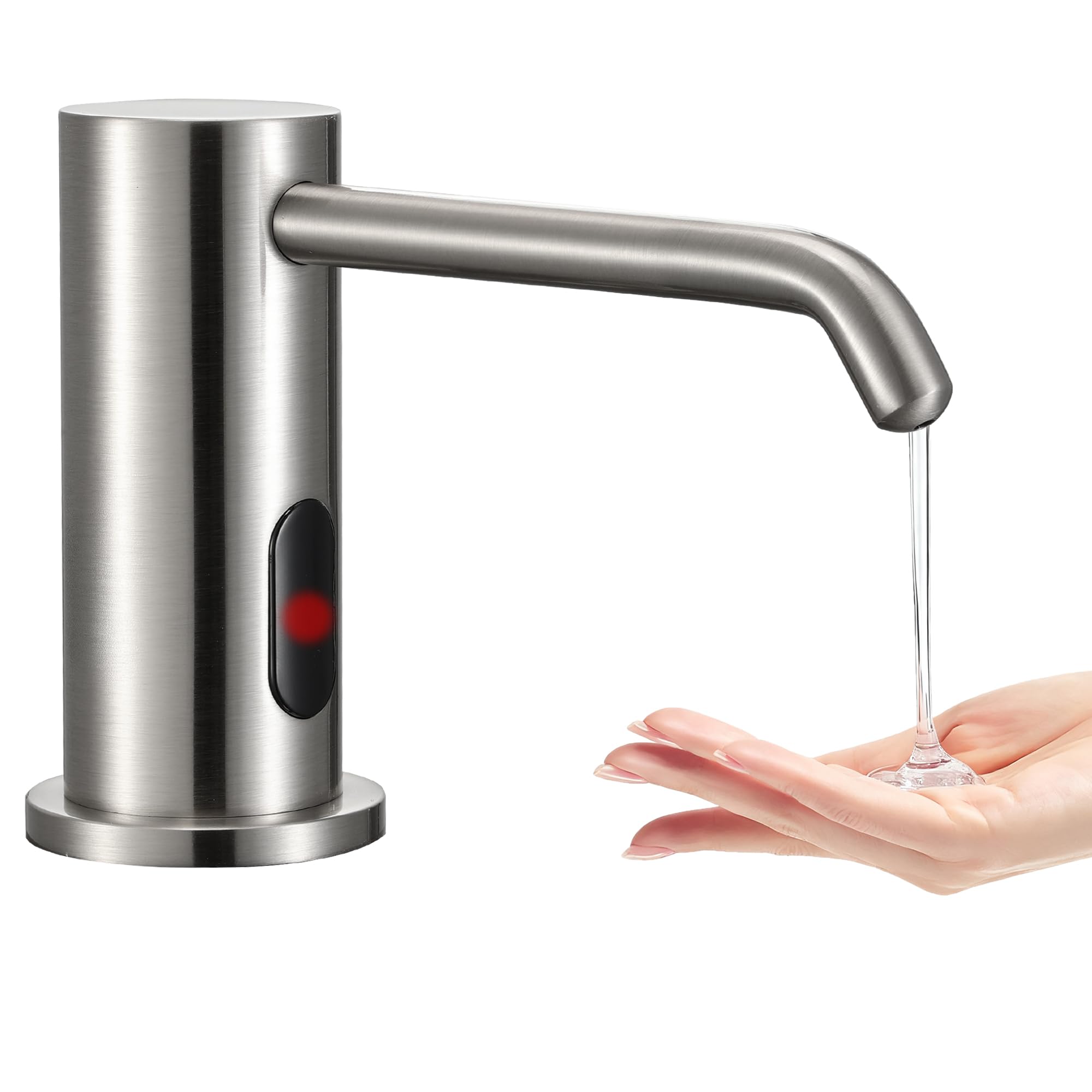1000 ml automatyczny bezdotykowy dozownik mydła do kuchni, łazienki, ulepszone czujniki podczerwieni, wbudowany dozownik mydła do zlewu Smart Home