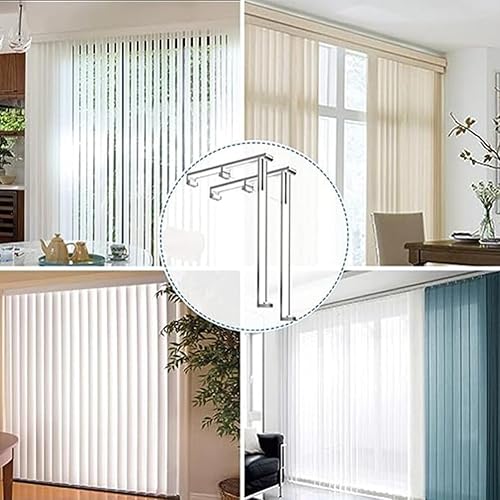 Miniatura 8 de Uonlytech 4 clips de cenefa de cortina ciega, clips verticales para cortinas, clips de cenefa de plástico