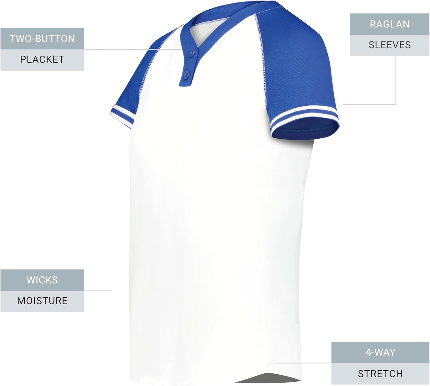 Augusta Sportswear Girls Cutter+ Henley Jersey