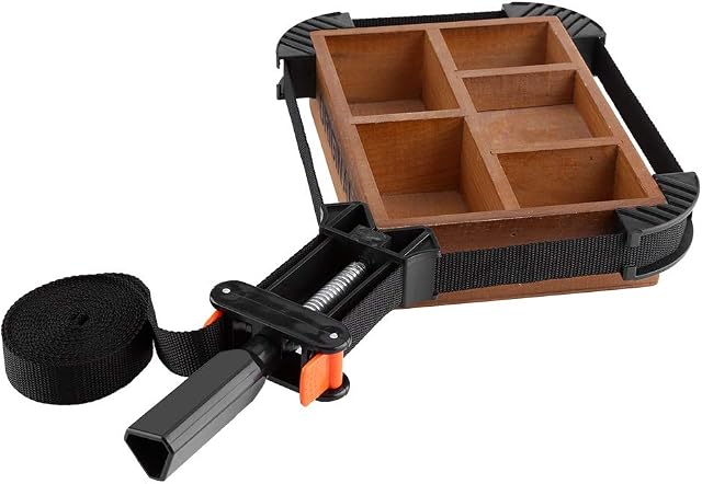 Picture Frame Clamp - Multi-function Adjustable Corner Clamp Band Strap 4 Jaws Picture Frame Holder Woodworking Tool
