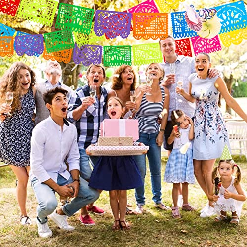 Domestar Mexican Party Banners, 2 Sets Of 18 Feet Cinco De Mayo Decorations Papel Picado Banners For Mexican Theme Birthday Party Wedding Dia De Los Muertos Day Of The Dead #TOP6