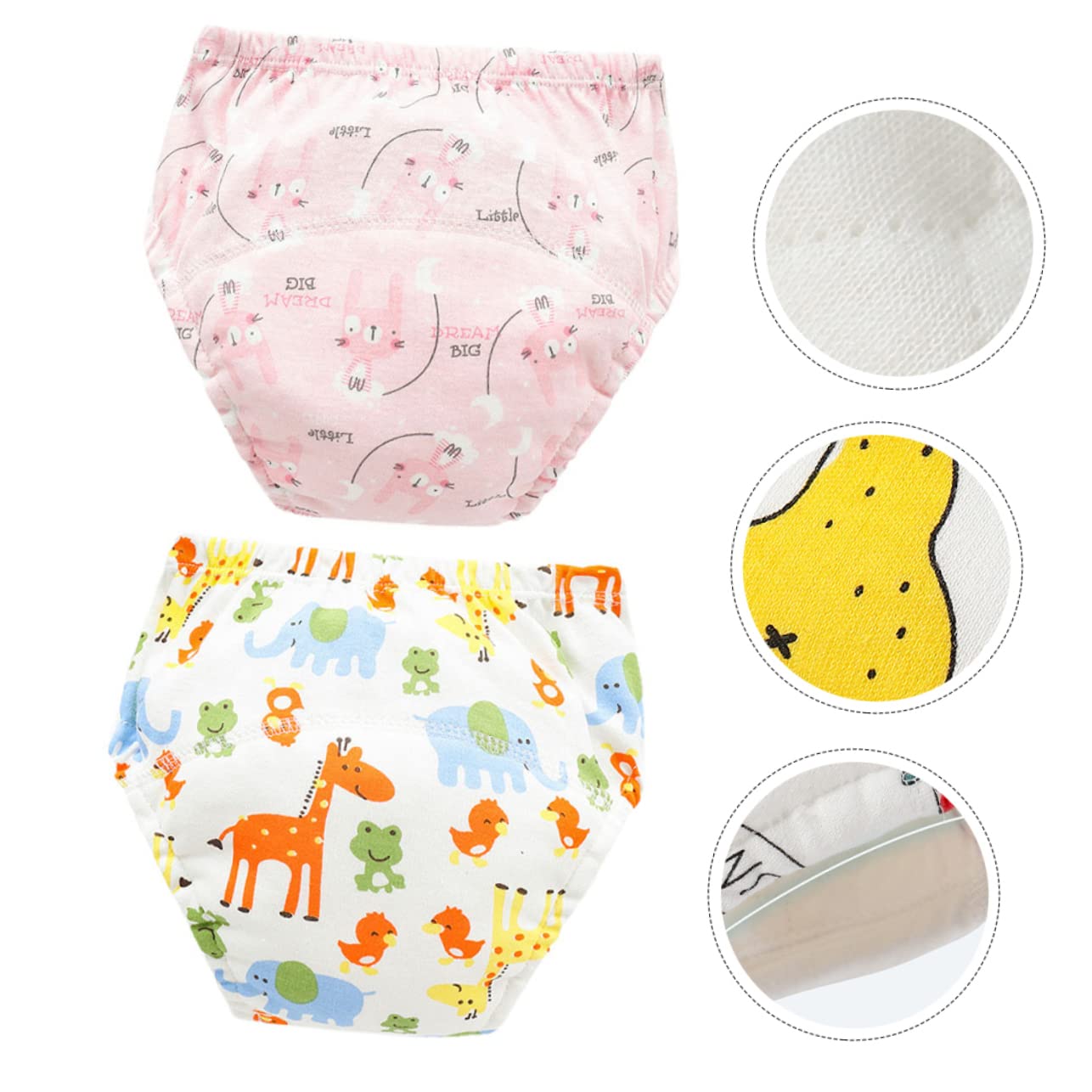 6 Stk Trainingshosen für Babys Trainingshosen für Kleinkinder wiederverwendbare Schwimmwindel wasserdichte Windel Babywindeln für Neugeborene Windelhose Töpfchen-Trainingshose