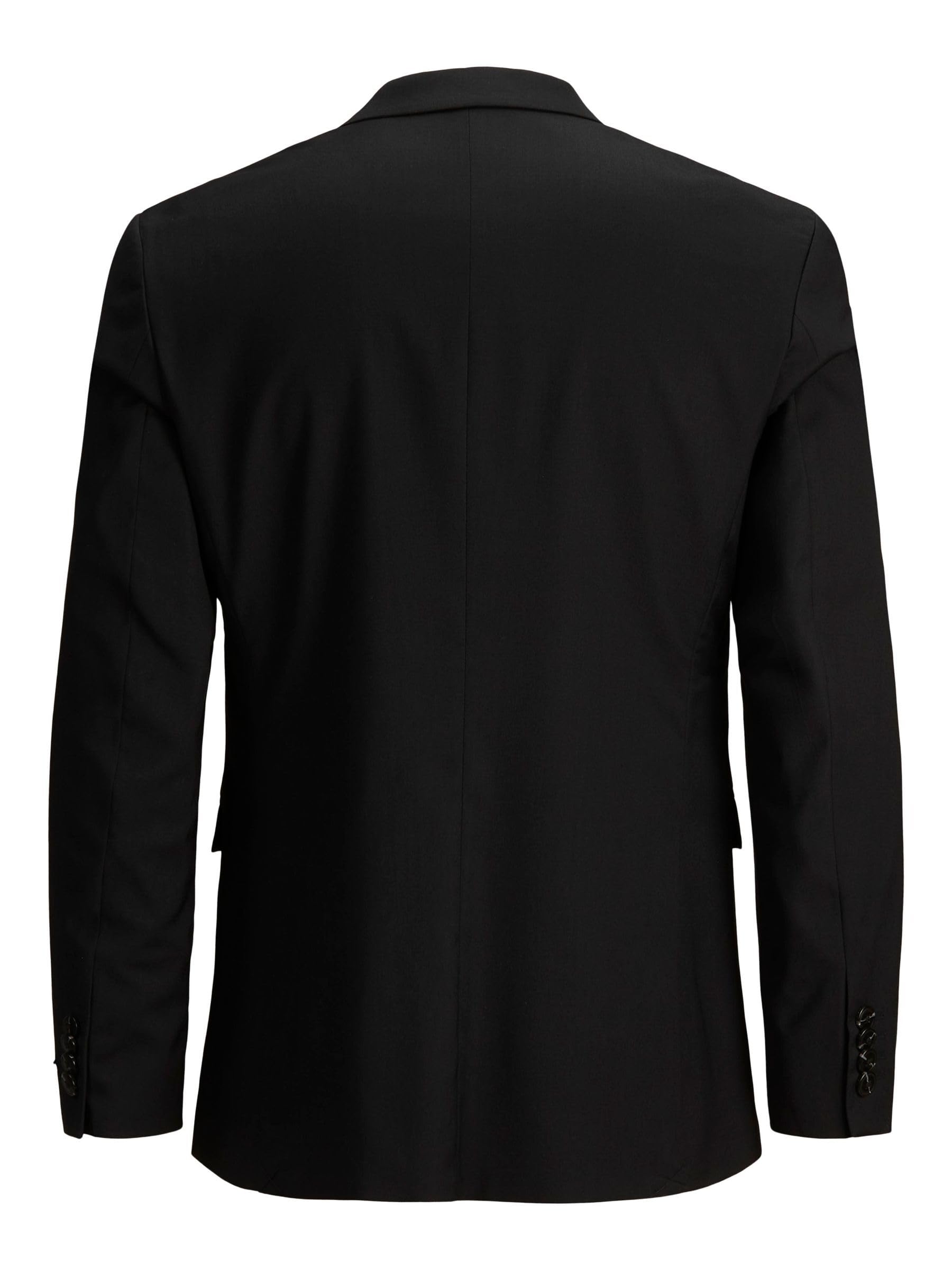 JACK & JONES Marynarka męska jednorzędowa Super Slim Fit, czarny, 56