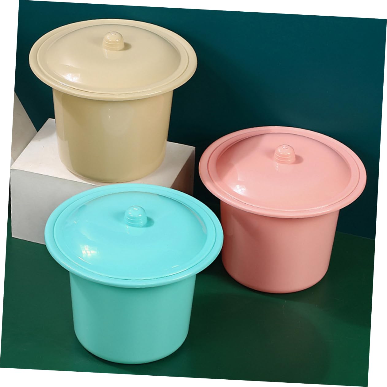 Alipis 9 Pz coperchio del vasino plasil steg copertura del vasino copriwater orinatoio portatile per bambini copertura per orinatoio portatile coperchio del vaso da notte plastica