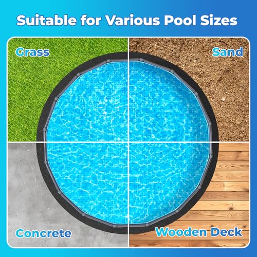 AquaJoyer 12' x 24' Rectangle Thicker Heavy Duty Pool Liner Pad for Above Ground Pool, Pool Padding Underlayment for Pool Bottom, Protects Pool Prevents Punctures Weed Barrier Comfortable underfoot by AquaJoyer - Image 5