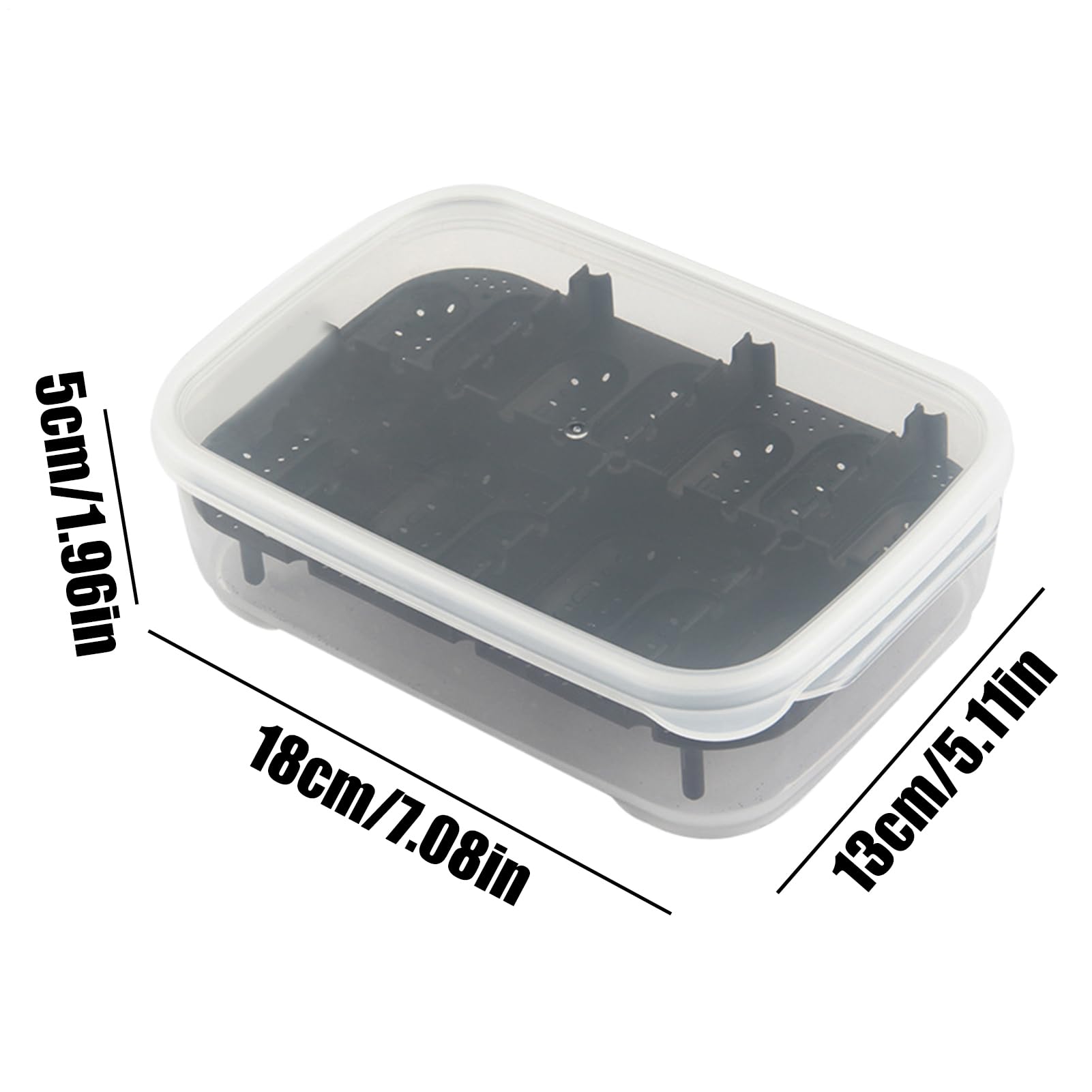 Snake Terrarium, 14 siatek Gecko Hatching Basin, Transparent Breeding Box, Compact Reptile Habitat Container, 7,09 x 5,12 x 1,97 , do użytku w górach, Scorpion and Indoor Breeder