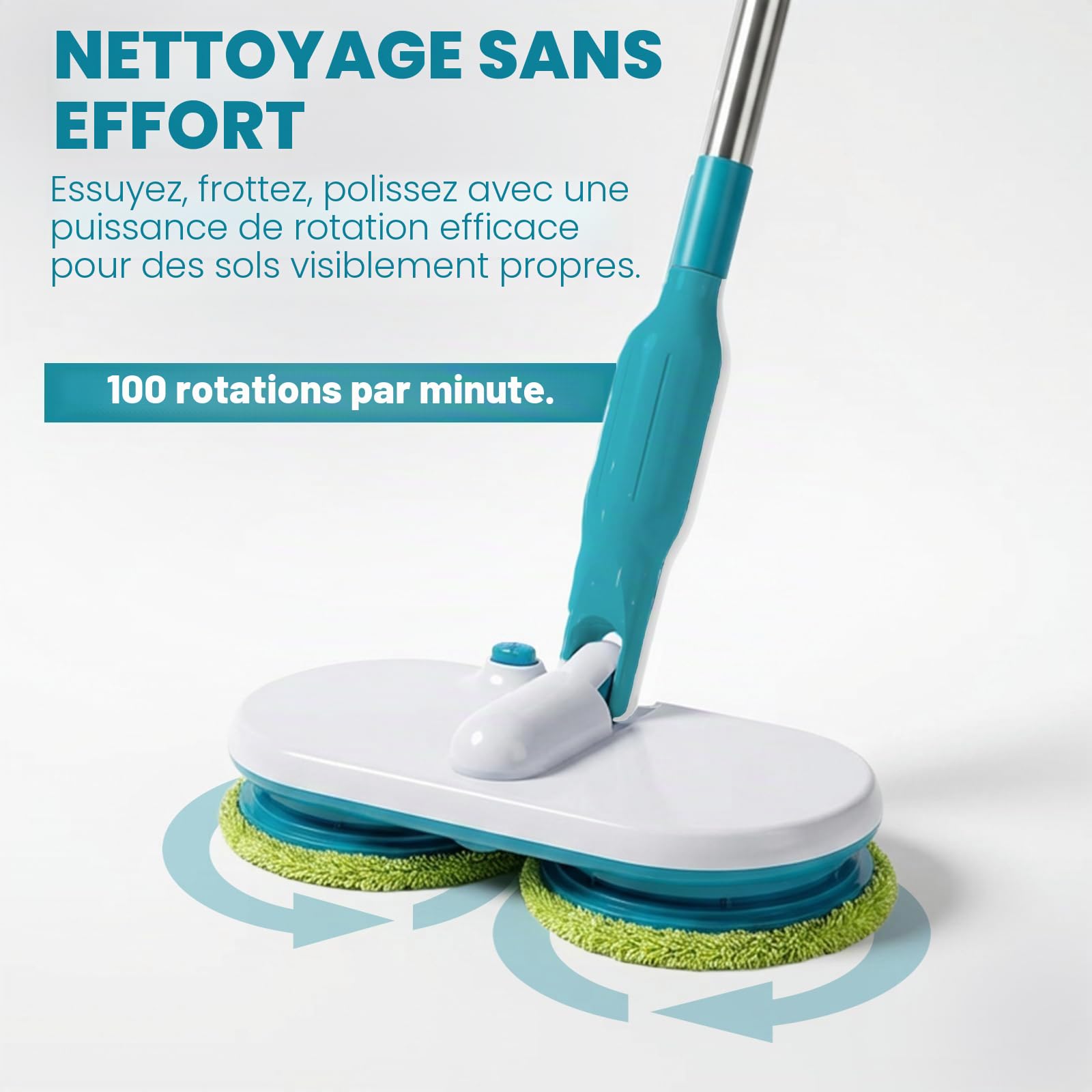 Mediashop Hurricane Balai à laver les sols Floating Mop