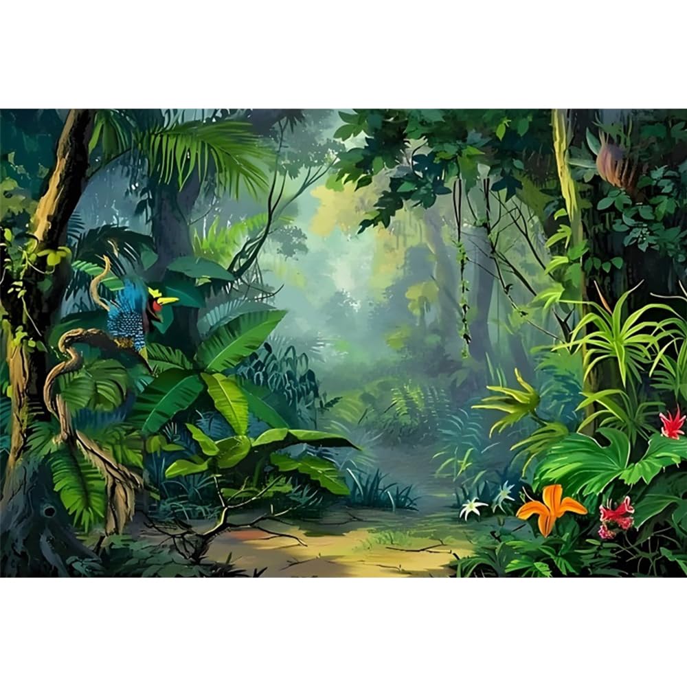 BELECO 2.1x1.14m Sfondo foresta di cartoni animati in tessuto Foresta da favola con fiori Sfondo fotografico di funghi per la decorazione di feste di compleanno Gioco fotografico per bambini BELECO 2.1x1.14m Sfondo foresta di cartoni animati in tessuto Foresta da favola con fiori Sfondo fotografico di funghi per la decorazione di feste di compleanno Gioco fotografico per bambini
