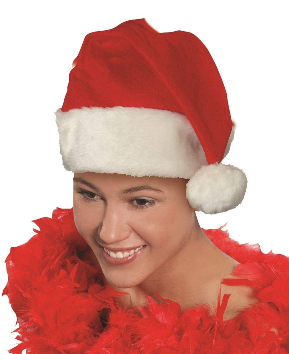 Forum Novelties Deluxe Santa Hat Christmas Costume Accessory One Size Fits Most