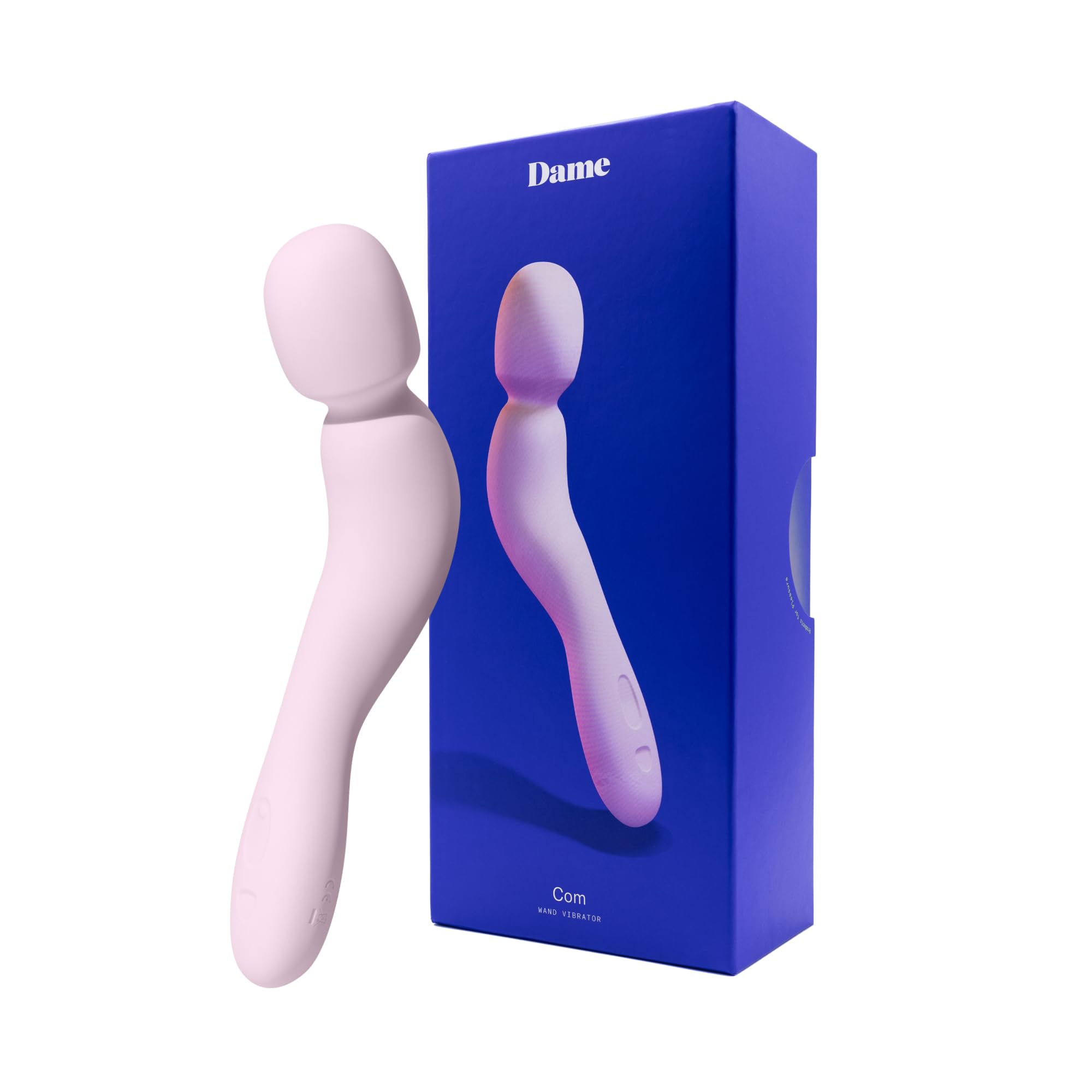 Dame Com Vibrator Wand | Vibration für Frauen | Leistungsstarker Vibrator | Medizinisches Silikon | Wasserdicht & USB-Wiederaufladbar | Ergonomischer Griff & 5 Intensitäten | Quarz