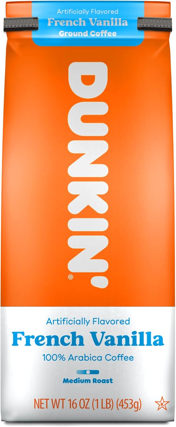 Dunkin' Donuts Café moulu à la vanille française 453 g (16 oz