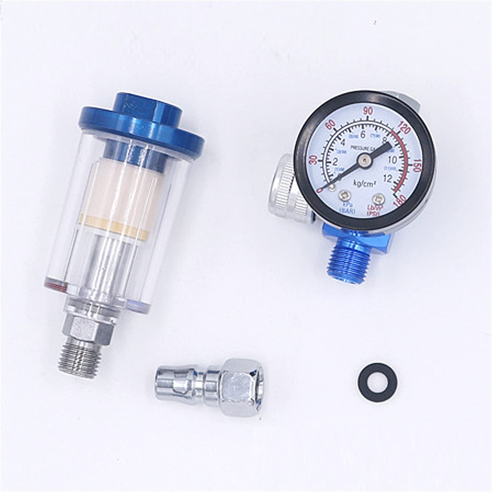 HVLP. Mini Paint Spray Gun 0.8/1.0mm Dysza H-2000 Profesjonalny Airbrush Malowanie Samochód Pneumatyczny Regulator ciśnienia pneumatycznego(0.8 1.0mm nozzle set)