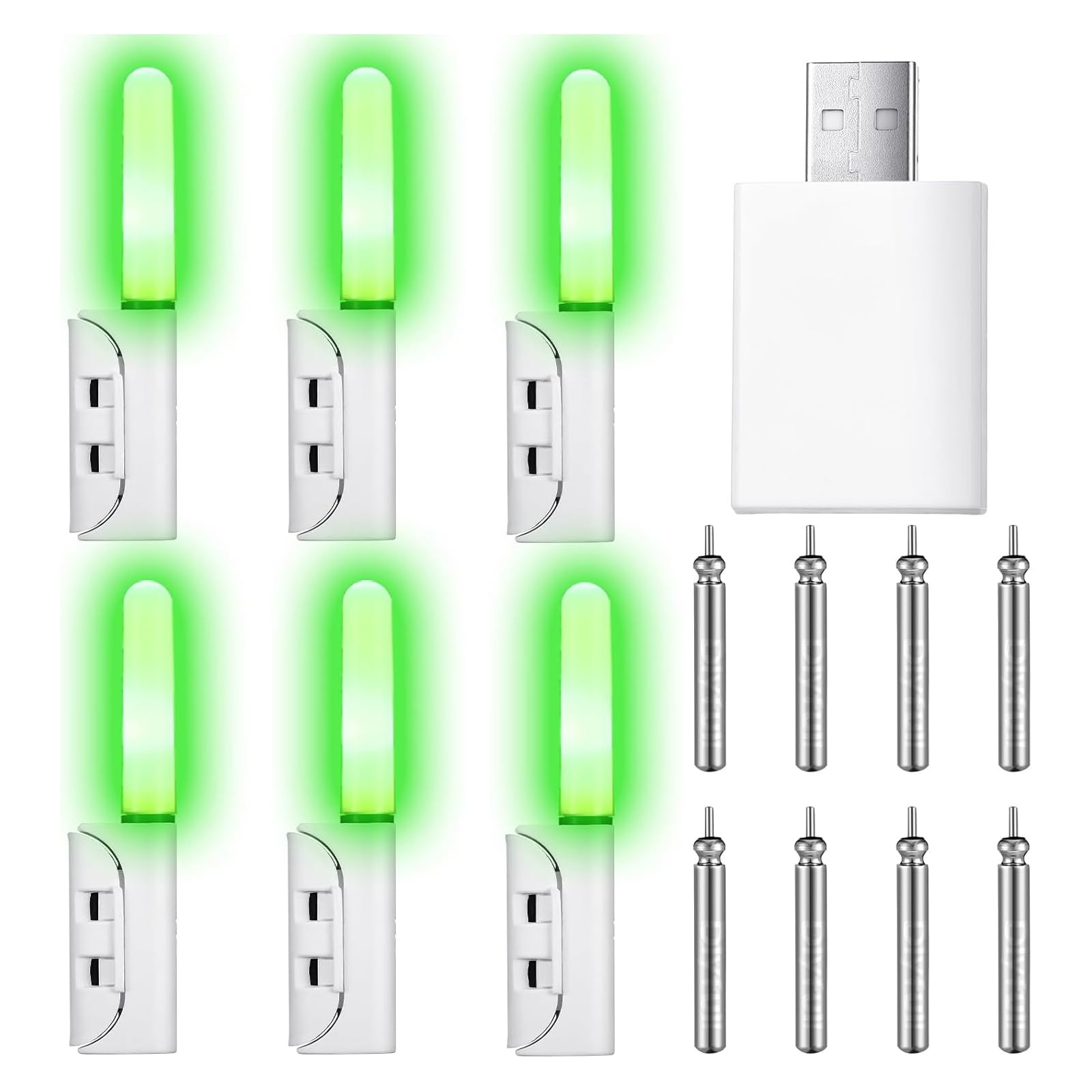 Luce da Pesca a LED Ricaricabile, Design per la Pesca Notturna e Pesca prolungata Luce a LED con Batteria Ricaricabile luminosità per la Pesca Notturna e i Viaggi
