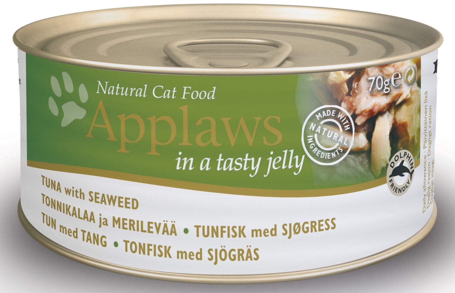 Applaws Tuna & Seaweed 70G Cat Food 24PK (Jelly), Pack of