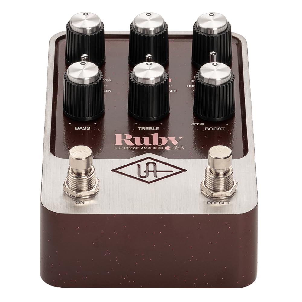 Amazon.com: Universal Audio UAFX Ruby '63 Top Boost Amplifier