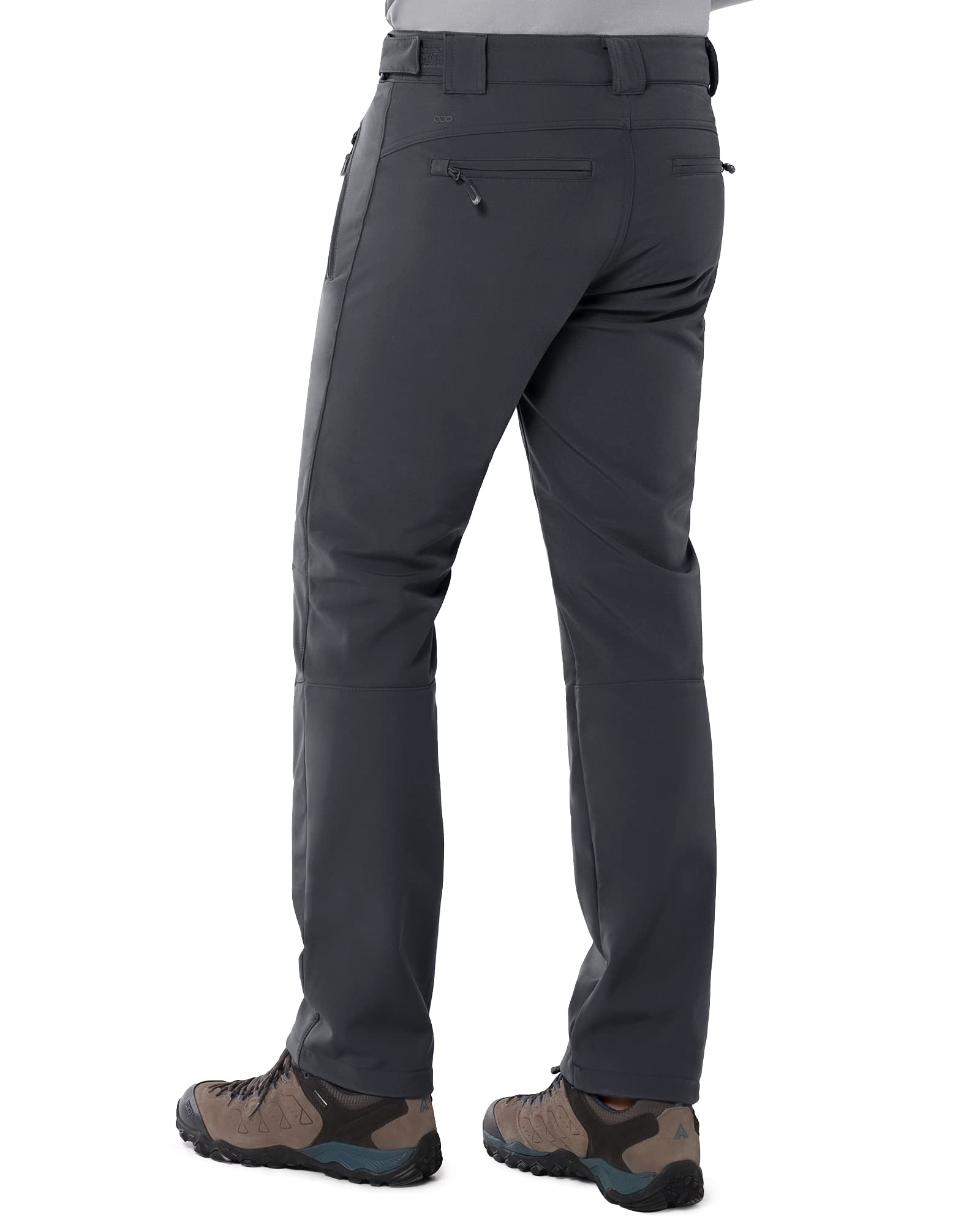 33,000ft Outdoorhose Herren Softshellhose Wasserdicht Winddicht Skihose Warm Fleece Gefüttert Arbeitshose Winter Trekkinghose Wanderhose