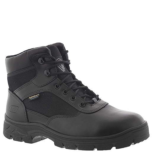 Skechers Nova bota militar e tática Wascana-Benen masculina, Preto, 39