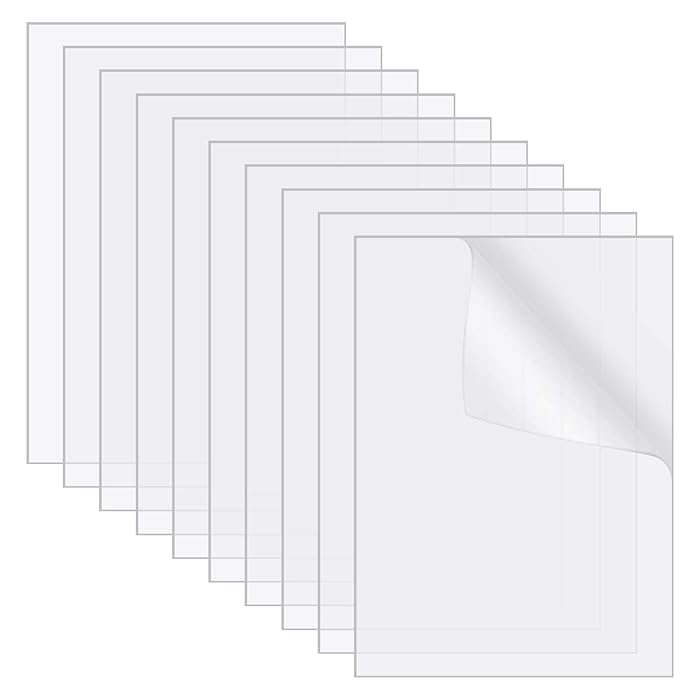 Buy umorismo Clear Perspex Sheets 10Pcs 1mm Acrylic Sheets 10 x 8 Inch