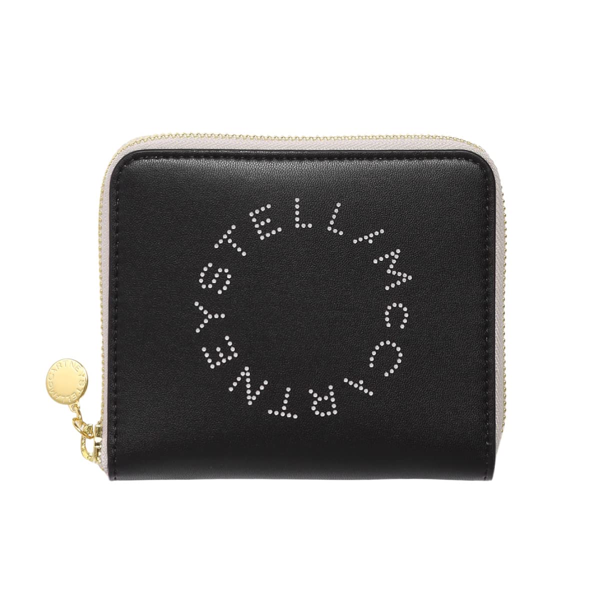 Stella McCartney ステラマッカートニー ラウンドジップ 二つ折り財布 ブラック
